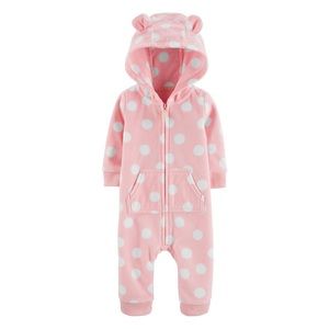Carters pink polka jumpsuit